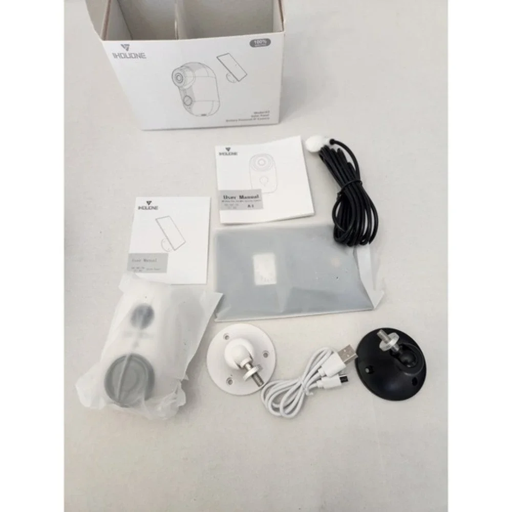 IHOUONE A3 Solar Panel Battery Powered IP Camera Wire Free HD Night VisionMotion